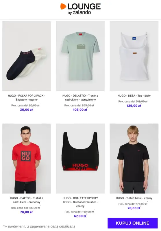 Lounge by Zalando - gazetka promocyjna Do -73% HUGO od środy 14.01 do soboty 17.01 - strona 3