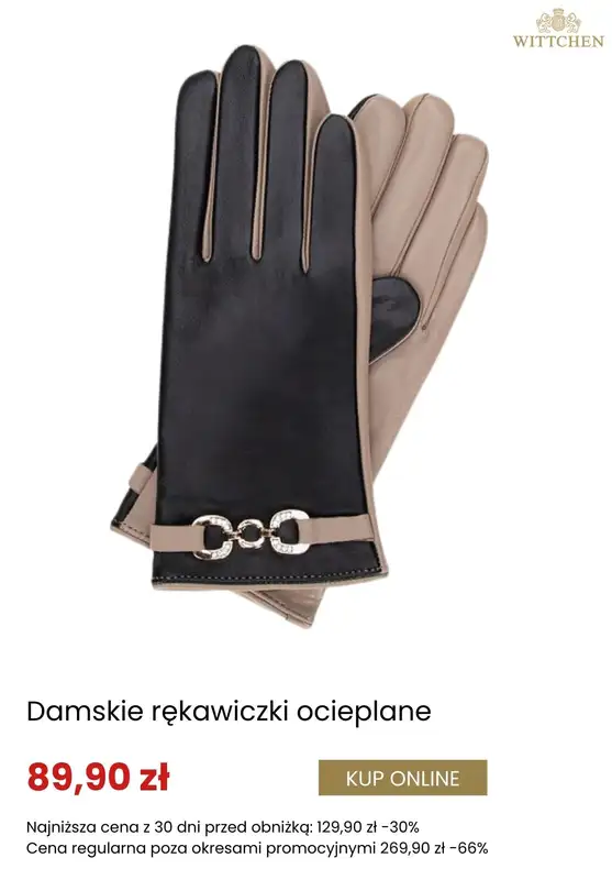 Dzień Babci i Dziadka - gazetka promocyjna Wittchen | Rękawiczki skórzane na prezent od środy 14.01  - strona 8
