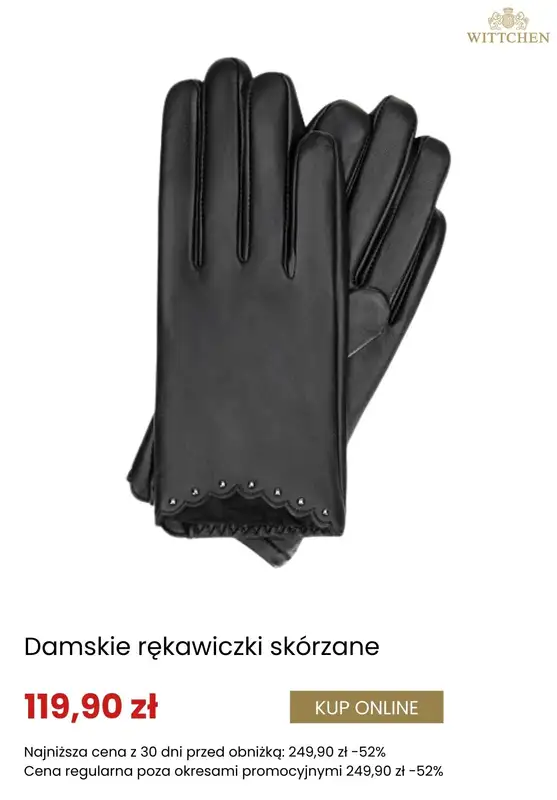 Dzień Babci i Dziadka - gazetka promocyjna Wittchen | Rękawiczki skórzane na prezent od środy 14.01  - strona 4