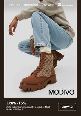 BEST SALE - gazetka promocyjna Modivo | Extra -15% zniżki na wybrane produkty, na koszyk od 169 zł od środy 14.01 do niedzieli 18.01