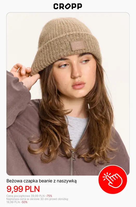 Cropp - gazetka promocyjna Wyprzedaż: zimowe akcesoria dla niej od środy 14.01  - strona 2