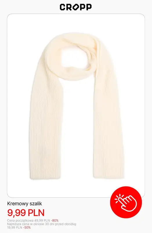 Cropp - gazetka promocyjna Wyprzedaż: zimowe akcesoria dla niej od środy 14.01  - strona 10