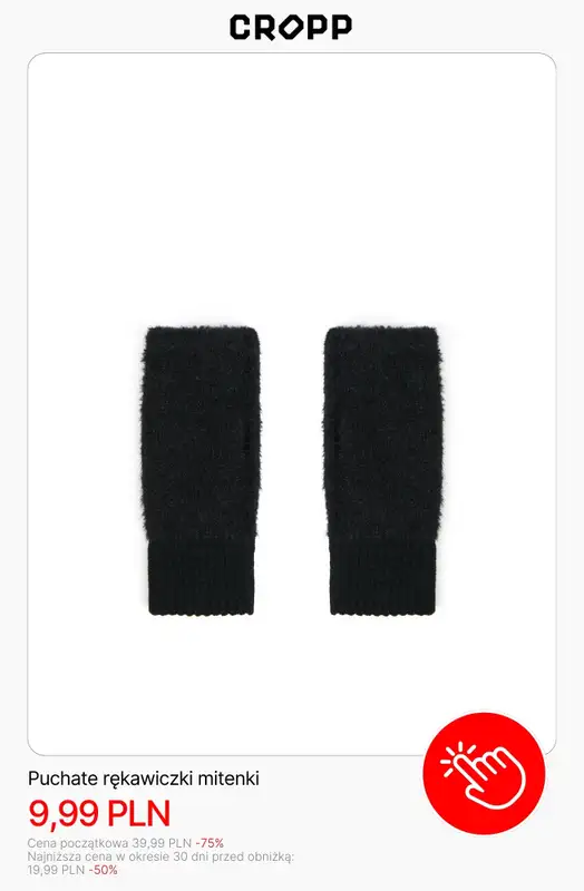 Cropp - gazetka promocyjna Wyprzedaż: zimowe akcesoria dla niej od środy 14.01  - strona 11