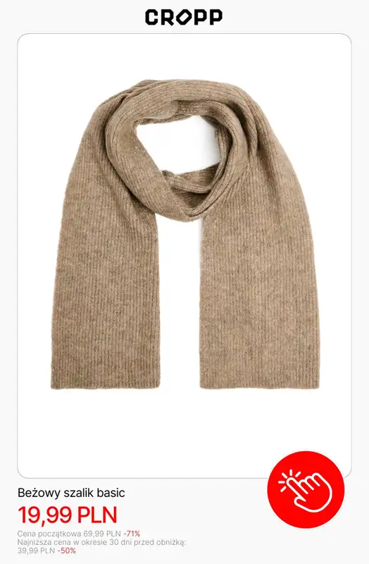 Cropp - gazetka promocyjna Wyprzedaż: zimowe akcesoria dla niej od środy 14.01  - strona 3