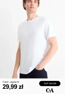 C&A - gazetka promocyjna Odzież Basic dla niego od środy 14.01  - strona 9