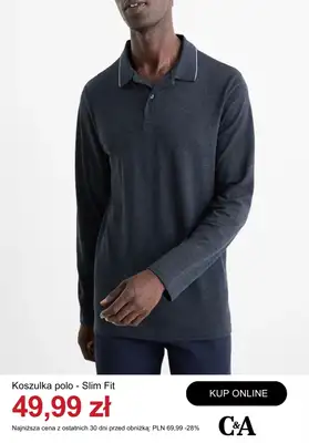 C&A - gazetka promocyjna Odzież Basic dla niego od środy 14.01  - strona 3