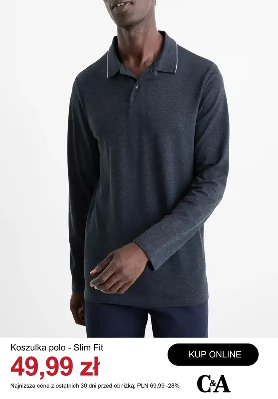 C&A - gazetka promocyjna Odzież Basic dla niego od środy 14.01  - strona 3
