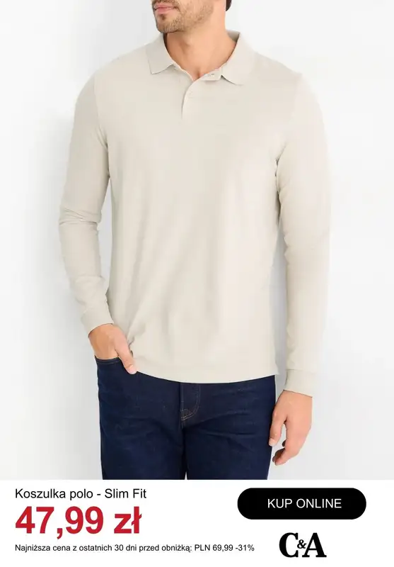 C&A - gazetka promocyjna Odzież Basic dla niego od środy 14.01  - strona 6