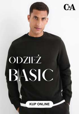 C&A - gazetka promocyjna Odzież Basic dla niego od środy 14.01 