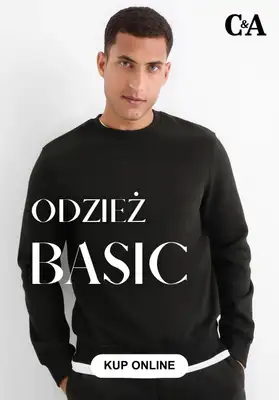 C&A - gazetka promocyjna Odzież Basic dla niego od środy 14.01 