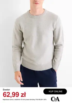 C&A - gazetka promocyjna Odzież Basic dla niego od środy 14.01  - strona 4