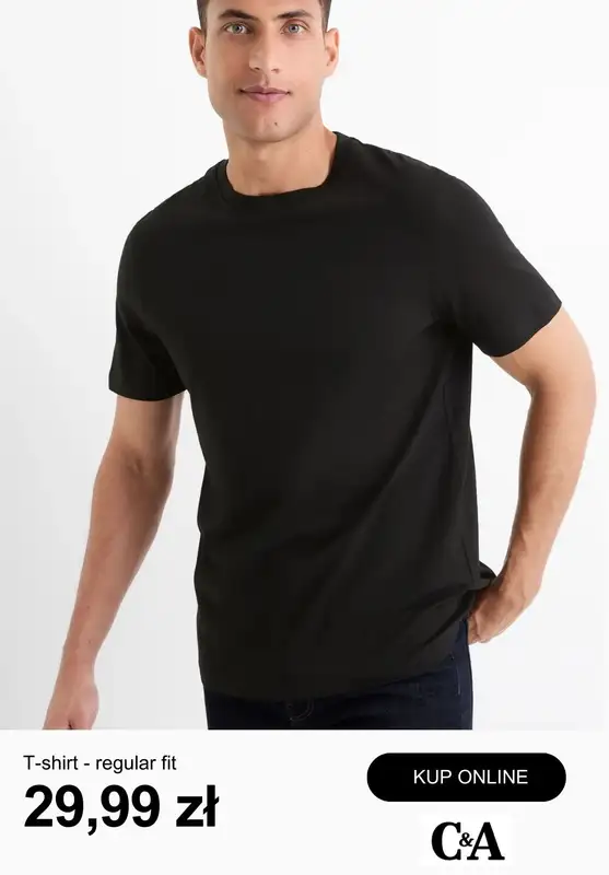 C&A - gazetka promocyjna Odzież Basic dla niego od środy 14.01  - strona 12