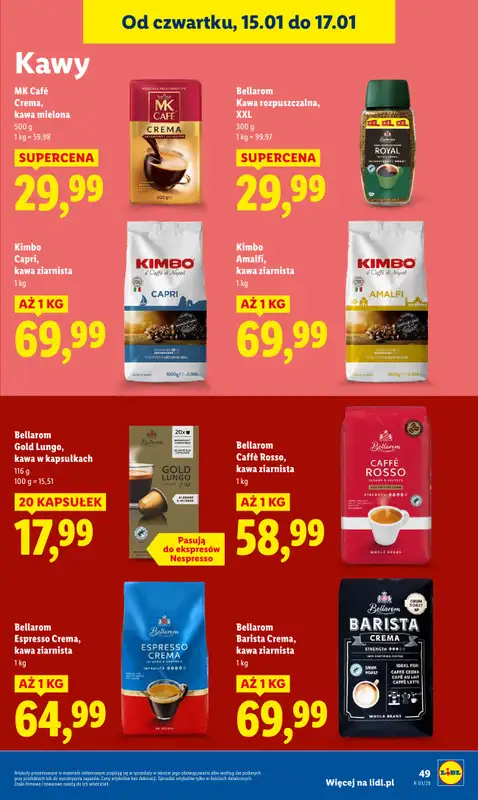 Lidl - gazetka promocyjna Oferta od czwartku od czwartku 15.01 do soboty 17.01 - strona 49