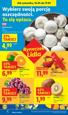 Lidl - gazetka promocyjna Oferta od czwartku od czwartku 15.01 do soboty 17.01 - strona 22