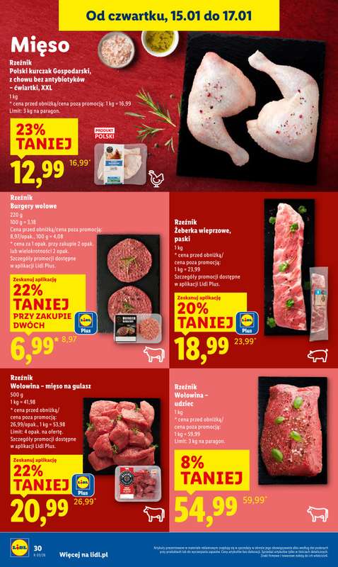 Lidl - gazetka promocyjna Oferta od czwartku od czwartku 15.01 do soboty 17.01 - strona 30