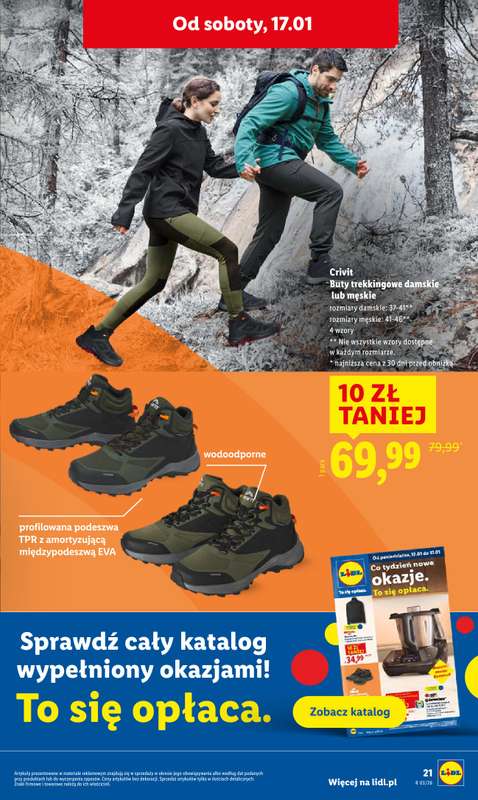Lidl - gazetka promocyjna Oferta od czwartku od czwartku 15.01 do soboty 17.01 - strona 21