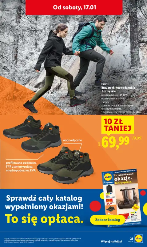 Lidl - gazetka promocyjna Oferta od czwartku od czwartku 15.01 do soboty 17.01 - strona 21