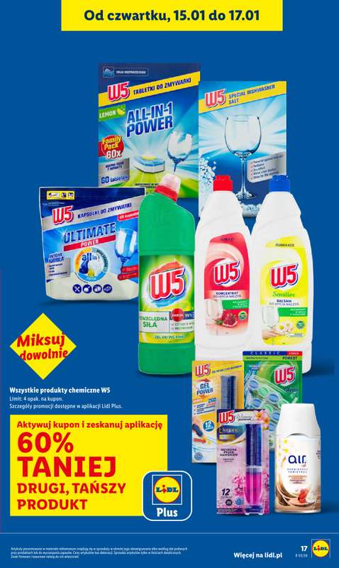 Lidl - gazetka promocyjna Oferta od czwartku od czwartku 15.01 do soboty 17.01 - strona 17