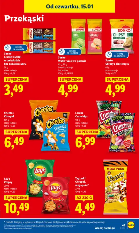 Lidl - gazetka promocyjna Oferta od czwartku od czwartku 15.01 do soboty 17.01 - strona 45