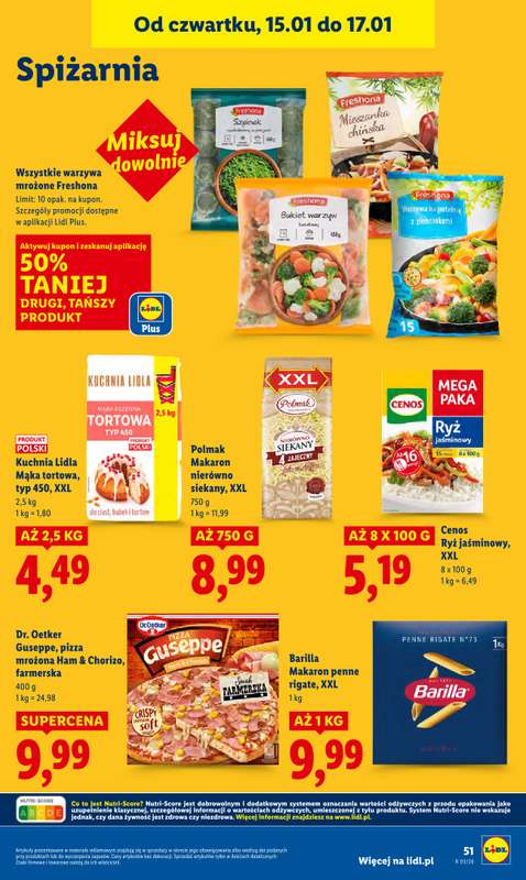 Lidl - gazetka promocyjna Oferta od czwartku od czwartku 15.01 do soboty 17.01 - strona 51