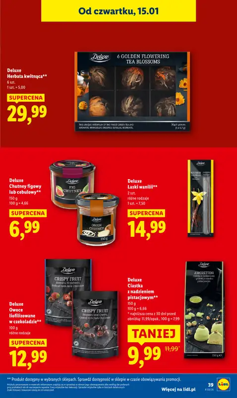 Lidl - gazetka promocyjna Oferta od czwartku od czwartku 15.01 do soboty 17.01 - strona 39