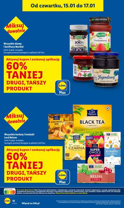 Lidl - gazetka promocyjna Oferta od czwartku od czwartku 15.01 do soboty 17.01 - strona 12