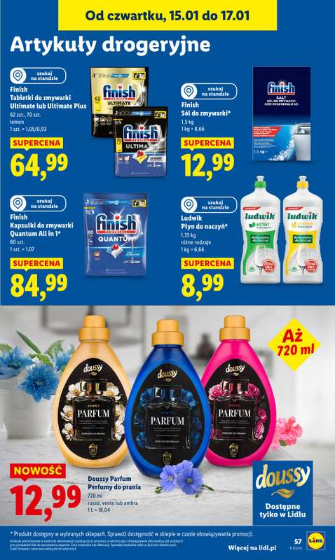 Lidl - gazetka promocyjna Oferta od czwartku od czwartku 15.01 do soboty 17.01 - strona 57
