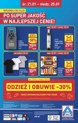 Aldi - gazetka promocyjna ZGIERZ: WIELKIE OTWARCIE już w ŚRODĘ: 21.01! od środy 21.01 do niedzieli 25.01 - strona 32