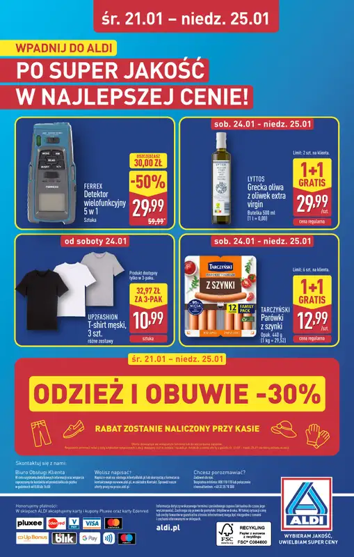 Aldi - gazetka promocyjna ZGIERZ: WIELKIE OTWARCIE już w ŚRODĘ: 21.01! od środy 21.01 do niedzieli 25.01 - strona 32