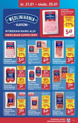 Aldi - gazetka promocyjna ZGIERZ: WIELKIE OTWARCIE już w ŚRODĘ: 21.01! od środy 21.01 do niedzieli 25.01 - strona 15