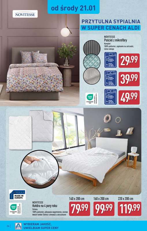 Aldi - gazetka promocyjna ZGIERZ: WIELKIE OTWARCIE już w ŚRODĘ: 21.01! od środy 21.01 do niedzieli 25.01 - strona 24