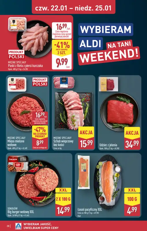Aldi - gazetka promocyjna ZGIERZ: WIELKIE OTWARCIE już w ŚRODĘ: 21.01! od środy 21.01 do niedzieli 25.01 - strona 28