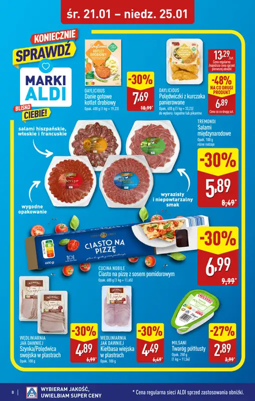 Aldi - gazetka promocyjna ZGIERZ: WIELKIE OTWARCIE już w ŚRODĘ: 21.01! od środy 21.01 do niedzieli 25.01 - strona 8