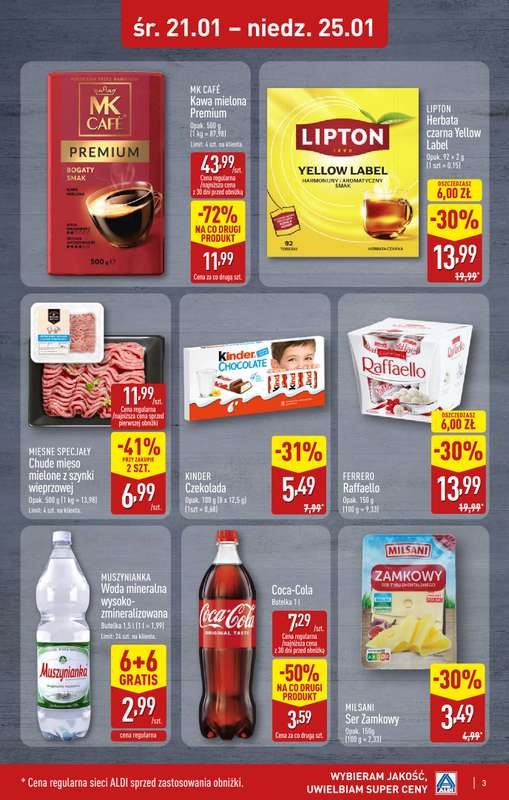 Aldi - gazetka promocyjna ZGIERZ: WIELKIE OTWARCIE już w ŚRODĘ: 21.01! od środy 21.01 do niedzieli 25.01 - strona 3