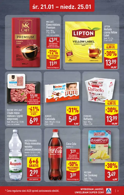 Aldi - gazetka promocyjna ZGIERZ: WIELKIE OTWARCIE już w ŚRODĘ: 21.01! od środy 21.01 do niedzieli 25.01 - strona 3