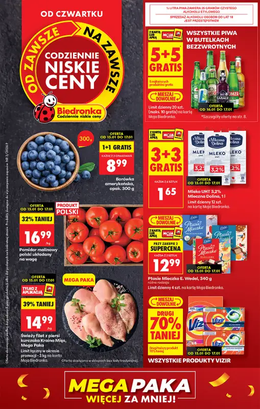 Biedronka - gazetka promocyjna Od czwartku  