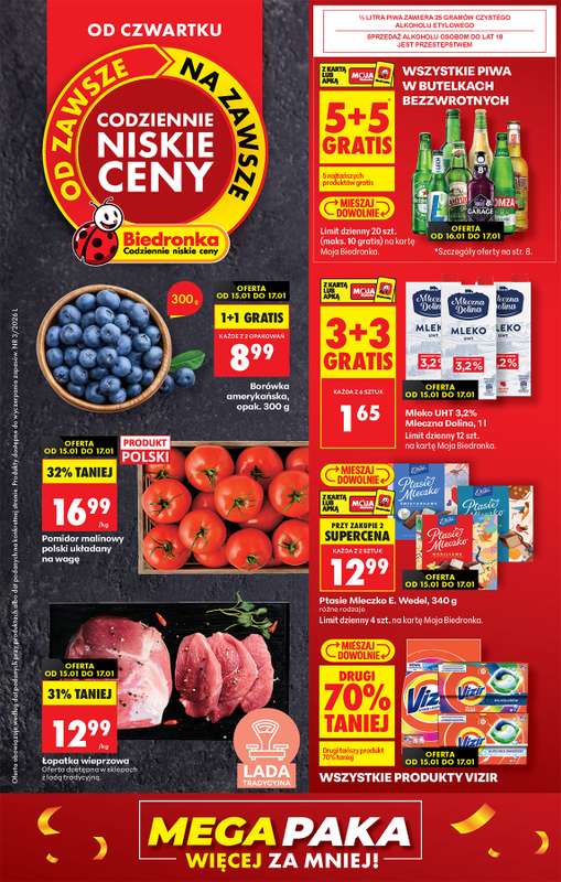 Biedronka - gazetka promocyjna Od czwartku, Z ladą tradycyjną od czwartku 15.01 do środy 21.01