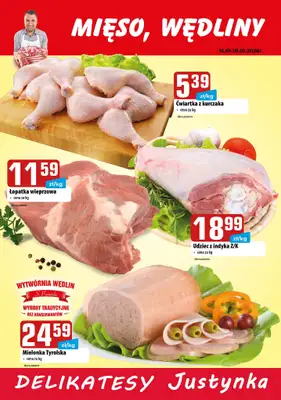 Delikatesy Justynka - gazetka promocyjna Plakaty promocyjne od czwartku 15.01 do niedzieli 18.01 - strona 2