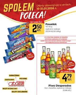 Społem Częstochowa - gazetka promocyjna Plakaty promocyjne od czwartku 15.01 do środy 21.01 - strona 3