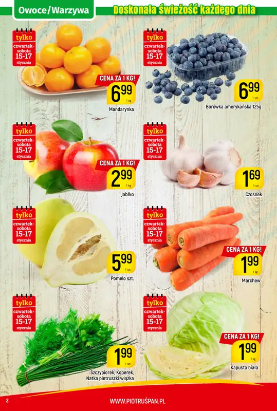 Delikatesy Piotruś Pan - gazetka promocyjna Gazetka od czwartku 15.01 do soboty 24.01 - strona 2