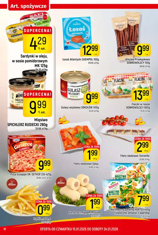 Delikatesy Piotruś Pan - gazetka promocyjna Gazetka od czwartku 15.01 do soboty 24.01 - strona 12