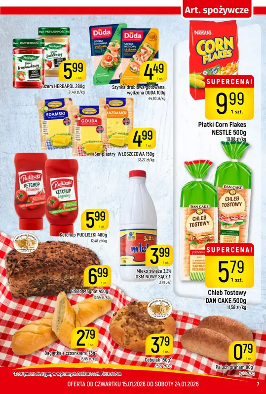 Delikatesy Piotruś Pan - gazetka promocyjna Gazetka od czwartku 15.01 do soboty 24.01 - strona 7