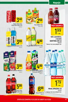 Delikatesy Piotruś Pan - gazetka promocyjna Gazetka od czwartku 15.01 do soboty 24.01 - strona 21