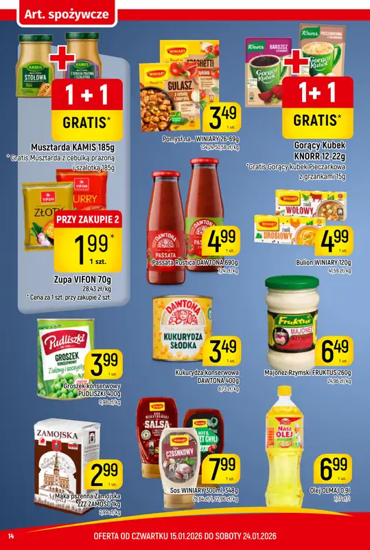 Delikatesy Piotruś Pan - gazetka promocyjna Gazetka od czwartku 15.01 do soboty 24.01 - strona 14