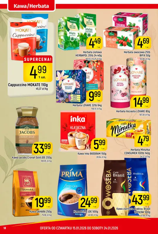 Delikatesy Piotruś Pan - gazetka promocyjna Gazetka od czwartku 15.01 do soboty 24.01 - strona 18