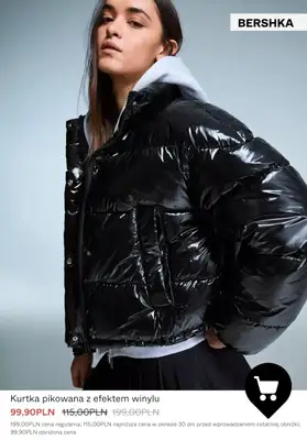 Bershka - gazetka promocyjna Płaszcze i kurtki w PROMOCYJNYCH cenach od czwartku 15.01  - strona 2