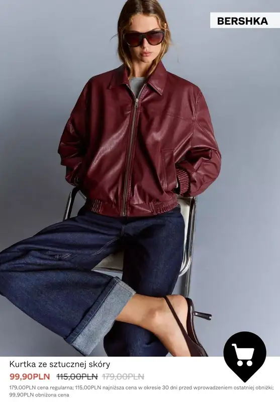 Bershka - gazetka promocyjna Płaszcze i kurtki w PROMOCYJNYCH cenach od czwartku 15.01  - strona 5