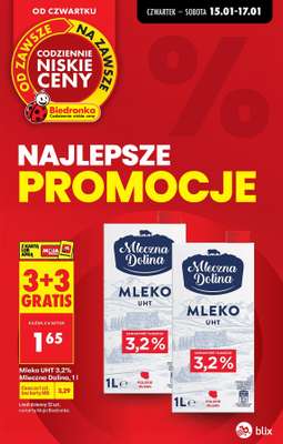 Biedronka - gazetka promocyjna Najlepsze promocje! od czwartku 15.01 do soboty 17.01