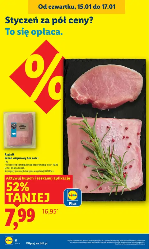 Lidl - gazetka promocyjna Oferta od czwartku od czwartku 15.01 do soboty 17.01 - strona 6