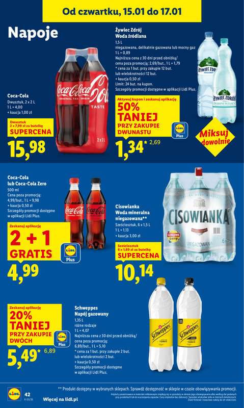 Lidl - gazetka promocyjna Oferta od czwartku od czwartku 15.01 do soboty 17.01 - strona 44
